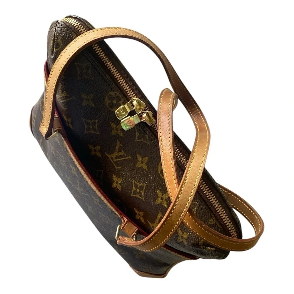 Vintage Louis Vuitton Coussin GM Shoulder Bag Monogram Canvas Brown Luxury